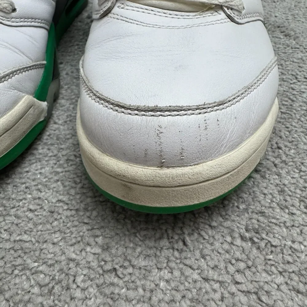 Nike Air Jordan 5 Retro Basketball Sneakers Shoes Mens 11.5 Lucky Green White